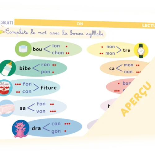Lecture graphèmes ON OM